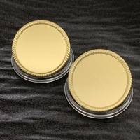 Pièces de monnaie vierges en laiton de 40 mm, finition mate, bord dentelé, pour la gravure artisanale DIY, vente en gros
