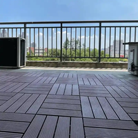 Planches de terrasse en composite WPC de haute qualité, imperméables et résistantes au feu, pour bureaux, hôtels, villas et centres commerciaux