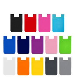 Portefeuille de téléphone personnalisé avec logo imprimé, support de carte adhésif en silicone, cadeau promotionnel - Product Image 4