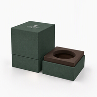 Boîte d'emballage rigide pour bougie parfumée de luxe avec gaufrage, laminage mat, revêtement UV, taille personnalisée, décoration de mariage et de maison