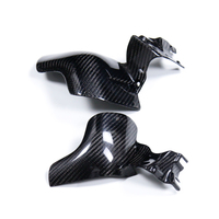 AKOSO Deflector de Aire y Calor de Fibra de Carbono para Harley Davidson Softail Low Rider S ST FXST FLHCS 2018-2025