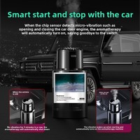 Pulvérisateur automatique de parfum intelligent Star Top, diffuseur d'aromathérapie en verre pour voiture et diffuseur d'huiles essentielles de parfum pour voiture
