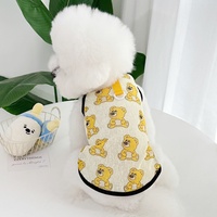 Vêtements de luxe pour chiens d'usine avec découpes de harnais: pull à capuche polaire pyjama gilet de refroidissement | Vêtements pour chats et animaux domestiques