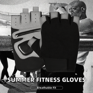 Gants de fitness d'été transfrontaliers pour la musculation, respirants, demi-doigts, unisexes, prévention des callosités, sans doigts, avec protection du poignet - Product Image 2