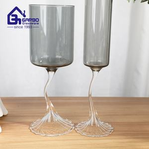 <span class=keywords><strong>Verre</strong></span> à vin <span class=keywords><strong>en</strong></span> borosilicate de haute qualité de 390 ml, fait main, design spécial, vente <span class=keywords><strong>en</strong></span> gros, <span class=keywords><strong>verre</strong></span> à paroi simple, coffret cadeau personnalisé, verrerie à pied - Product Image 3