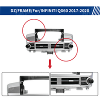 Kit d'affichage Android ABS Meihua 12,3 pouces, cadre de tableau de bord, installation facile pour radio multimédia Infiniti QX60 2017-2020