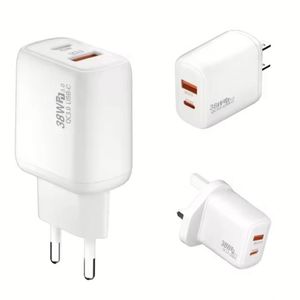 High Quality <b>USB</b> Wall Charger 38W Super Fast Charger for Phone 16 15 Pro Max US EU UK <b>Plug</b> PD Charger Type <b>C</b> Travel Adapter - Product Image 1