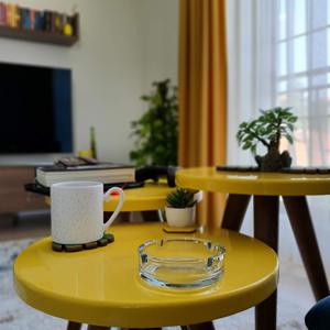 Petit <span class=keywords><strong>cendrier</strong></span> rond en verre transparent de style classique pour chambre d'hôtel à usage résidentiel - Product Image 4
