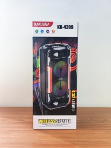 Altavoz inalámbrico KAKUSIGA de 16W con efecto de llama colorida, 1200mAh 3H Playtime, Woofer de 4 pulgadas para acampar en fiestas al aire libre - Product Image 3
