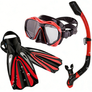 डाइविंग मास्क फिन्स और स्नॉर्कल ने तैराकी डाइविंग सामान एंटी फॉग रेजिन लेन्स डाइविंग मास्क का इस्तेमाल किया - Product Image 1