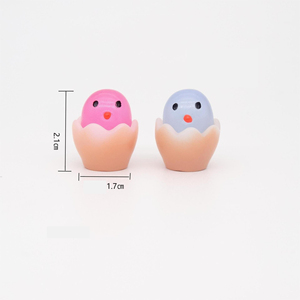 Nuevos Accesorios de Resina con Diseño de Huevos de Cáscara Rota que Brillan en la Noche, Modelo de Micropaisaje Creativo DIY, Lindos Juguetes de Dibujos Animados que Brillan en la Oscuridad - Product Image 4
