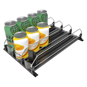 Système d'alimentation automatique <span class=keywords><strong>à</strong></span> défilement lent <span class=keywords><strong>pour</strong></span> boissons, organisateur de boissons en plastique <span class=keywords><strong>pour</strong></span> supermarché et réfrigérateur - Product Image 1