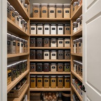 Contenedor de Almacenamiento de Alimentos de Plástico Transparente Hermético, Apilable, Organizador de Granos y Snacks para Cocina, con Tapa de Cierre a Presión, Venta al Por Mayor