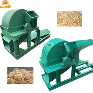 Diesel engine forced feed wood shredder waste wood board pallet crusher hammer mill equipment