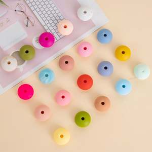 Nouveaux produits 2023 unique bébé dentition silicone perle caractère bricolage perles fabrication de bijoux enfants <span class=keywords><strong>Non</strong></span> Toxique à mâcher - Product Image 3