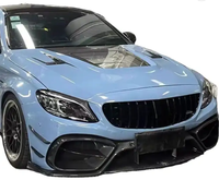 Pare-chocs avant pour Mercedes Benz W205 C63 C63s C43 Coupé Berline, Spoiler de pare-chocs arrière, Diffuseur en fibre de carbone, Kit carrosserie