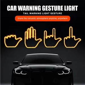 Luce LED per Finestrino Auto, Segnale Luminoso Creativo e Divertente con Telecomando, Lampada Ambra Multifunzione con Gesti delle Mani - Product Image 4