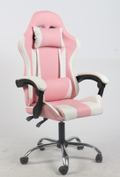 Chaise de joueur ergonomique personnalisable en cuir PVC Nylon hauteur réglable inclinable pivotant PC mobilier de bureau pour table d'ordinateur