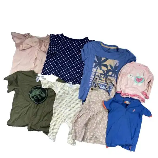 Cheap Price Used Bundle Children Mix Clothes Pre-Owned Children Mix Clothing with Variable Types of Kids Apparel Ready to Export