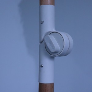 Parasol d'extérieur au design moderne, blanc, à franges, de type pagode, avec structure en bois, pour la plage, le jardin, le café, les meubles d'extérieur - Product Image 4