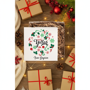 Personalized <b>Empty</b> Christmas Design <b>Gift</b> <b>Box</b> with Name 1 Piece Holiday Ornament Supply - Product Image 3