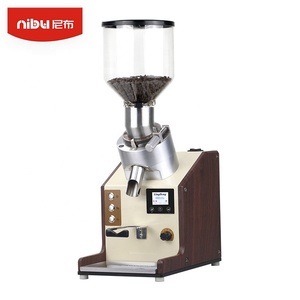 Nibu Professional Titanium Electric Coffee Bean Grinder Flat Burr Commercial Espresso <strong>Maker</strong> for Household and Hotel Use - Product Image 1