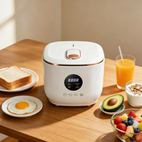 Cuisinière à riz électrique intelligente multifonctionnelle avec cuve intérieure en acier inoxydable 3,0 L, 5 modes de cuisson, maintien au chaud 8h, cuisinière à riz faible en sucre