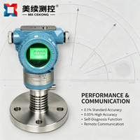 Transmetteur de pression à diaphragme numérique avec écran LCD, HART 4-20mA, IP65, pour applications liquides et gazeuses