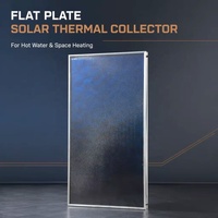 Collecteur solaire à plaques plates en titane bleu haute efficacité BTE avec tuyauterie en cuivre pour les collecteurs solaires Sun Power