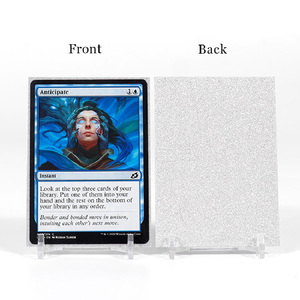 Protège-cartes <span class=keywords><strong>en</strong></span> polypropylène mat avec paillettes argentées, taille personnalisée, sans acide, pour MTG, PKMN, YGO, TCG - Product Image 2