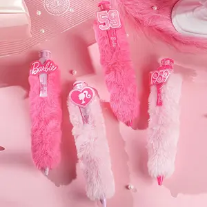 Large Extra big Plush Cute Plush Gel Pen Hand Account Press Creative Girly Heart plush pen press Ballpoint Pen