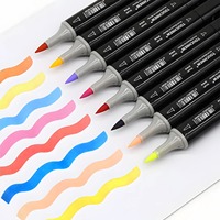 Marqueurs d'art à double pointe à l'alcool non toxiques pour dessin et coloriage, fabriqués en Chine
