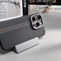 Coque de téléphone portable personnalisée en métal PC magnétique avec motif en fibre de carbone, motif à carreaux, texture pour iPhone 16 13 Pro Max
