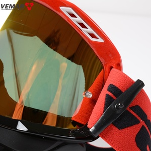 Lunettes de motocross, lunettes de moto, lunettes de VTT, lunettes de course MX ATV en silicone antidérapantes de haute qualité, coupe-vent, avec <span class=keywords><strong>masque</strong></span> - Product Image 6