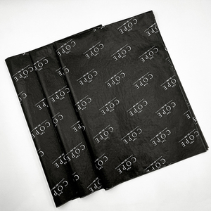 의류 포장용 맞춤 제작 종이 포장지 선물용 티슈 페이퍼 롤 커스텀 블랙 친환경 포장지 - Product Image 1