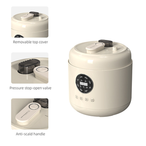 HY Elektrischer Antihaft-Schnellkochtopf Vielseitiger Slow Cooker mit 9 Menüs, Digitalem 24-Stunden-Timer, Automatischer Warmhaltefunktion - Product Image 5