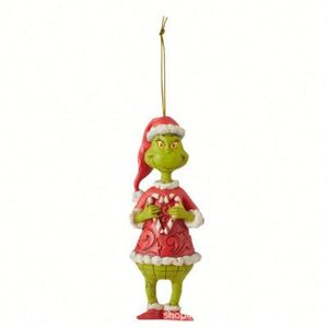 Adorno Colgante de Acrílico de Monstruo Peludo Verde 2025 para Árbol de Navidad, Novedad Transfronteriza, Colgante de Dibujos Animados - Product Image 2