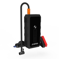 Kit de démarrage portable 2000A avec batterie au lithium pour voiture/camion/moto 6L + gonfleur de pneus + lampe de secours certifié CE/FCC/ROHS