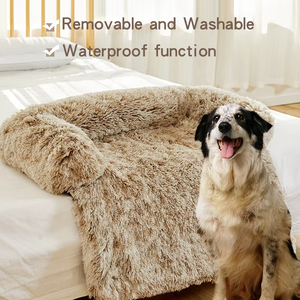 Dog Mats Detachable Dog Cushion Cover Pets Sofa Bed Winter Warm Plush Cat Nest Kennel <b>Blanket</b> Washable Matress Pads for Dogs - Product Image 4