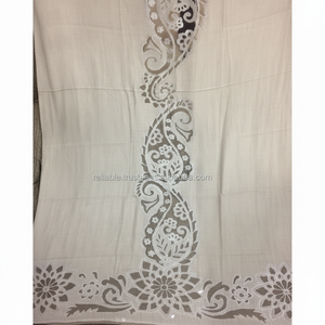 Chal de Cachemira pura natural de otoño con bufanda de trabajo de bordado de red elegante - Product Image 1