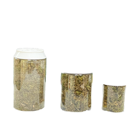 Boîtes en plastique PET transparentes de qualité alimentaire pour boissons énergisantes, sodas, jus, avec couvercles en aluminium faciles à ouvrir, logo personnalisé, jetables, 500 ml