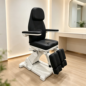 Sillón Ginecológico Eléctrico de 3 Motores con Cuero PU, Estribos Divididos, Mesa de Examen Ajustable, Silla de Tratamiento Médico - Product Image 2
