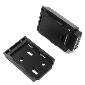 Heavy Duty Magnetic Push To Open Rebounder Concealed Cabinet <b>Door</b> <b>Catch</b> Dark Plastic Hidden <b>Door</b> Pusher for Kitchen Cabinet Hote - Product Image 2