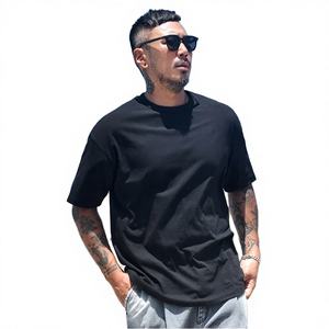 T-shirts personnalisés unisexes en coton 100% avec logo imprimé, coupe ample et sportive, motif uni, écologiques, vente en gros - Product Image 2