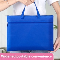 Almacenamiento de documentos para estudiantes, bolsa de tela Oxford con cremallera, bolsa de archivo, caja de cuero A4 de gran capacidad, Material de lona con patrón, uso escolar