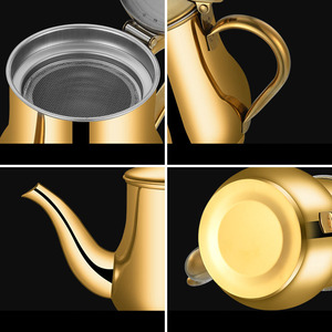 Pot à huile en acier inoxydable avec filtre à tamis, bec large, fond antidérapant, 13oz, 18oz, 24oz, 48oz - Product Image 3