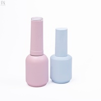 Bouteilles en verre vides pour vernis à ongles gel, couleur unie, avec logo personnalisé, 15 ml, 17 ml, avec bouchons à pinceau – Nouveauté 2026, Vente Flash