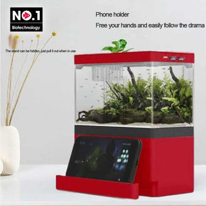 Mini aquarium écologique créatif pour poissons rouges, sans changement d'eau, auto-circulant, en verre, pour la maison, le bureau - Product Image 4