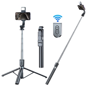 NEW Folding Wireless Remote Mobile Phone <strong>Mini</strong> Pocket <strong>Monopod</strong> Phone Holder Tripod for iPhone Android Video Kit <strong>Selfie</strong> <strong>Stick</strong> - Product Image 1