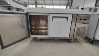 Réfrigérateur de présentation en acier inoxydable de haute qualité pour la préparation de pizzas, de salades et de sandwichs, sans portes, à température constante de 2 à 8 °C